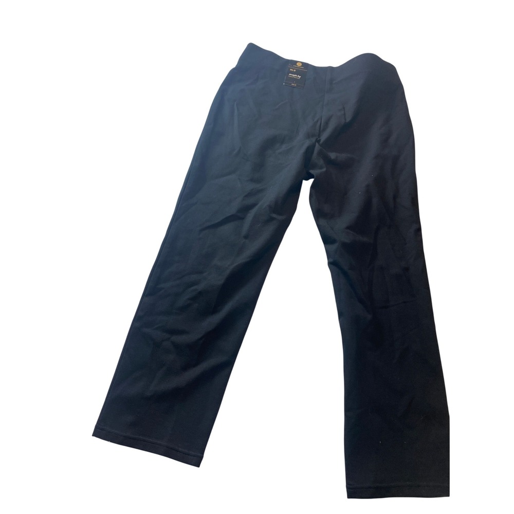 JM Collection Deep Black Ponte Pants XL Short Pull On‎ Elastic Waist 100178169MS